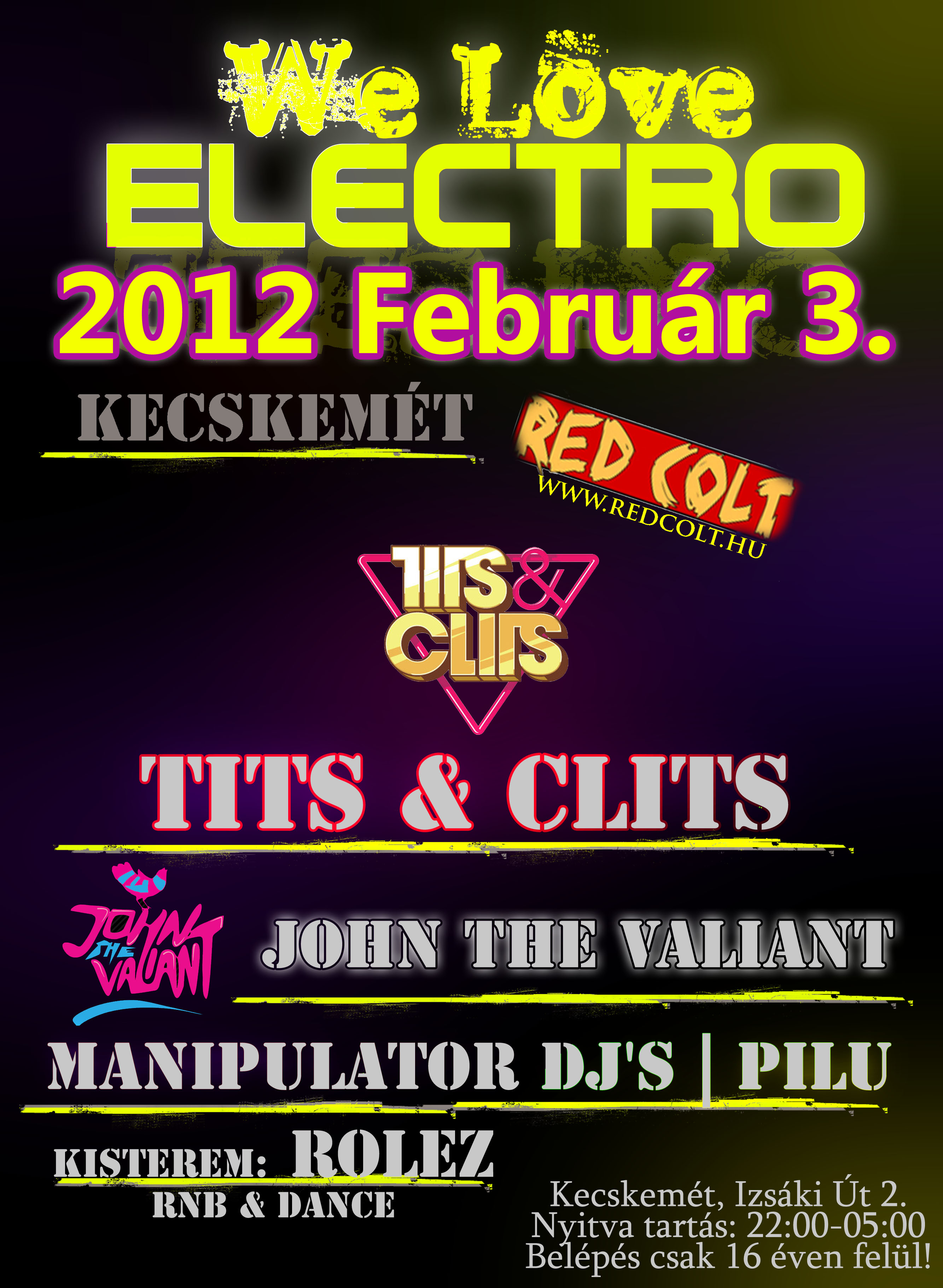 RED COLT WINTER PARTY-WE LOVE ELECTRO