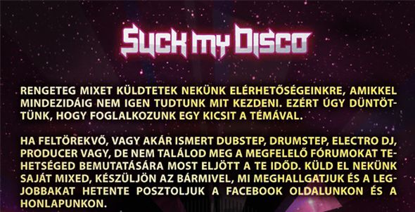 Suck My Disco - dubstepmusic.hu Tehetségkutató